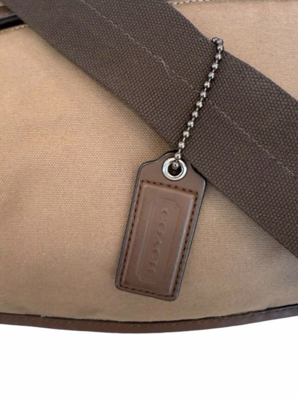 COACH Camden Canvas Brown Canvas Messenger Bag - Picture 8 of 11